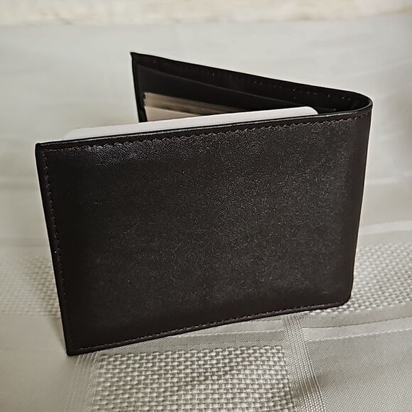 Oakton Men's Fina Wallet Dark Brown - Picture 4 of 16